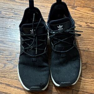 Adidas Men's Black and White Sneakers